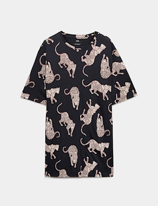 Cotton Modal Printed Relaxed Nightdress