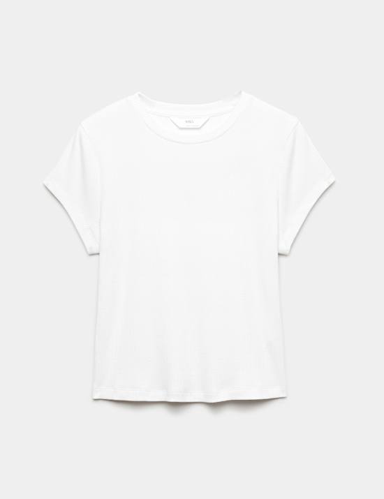 Cotton Modal Ribbed Pyjama T-Shirt