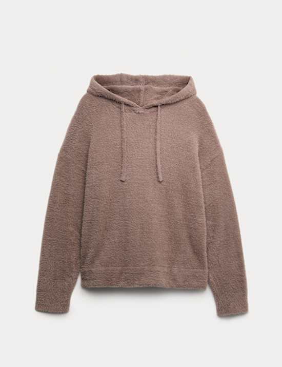 Feather Knit Lounge Hoodie