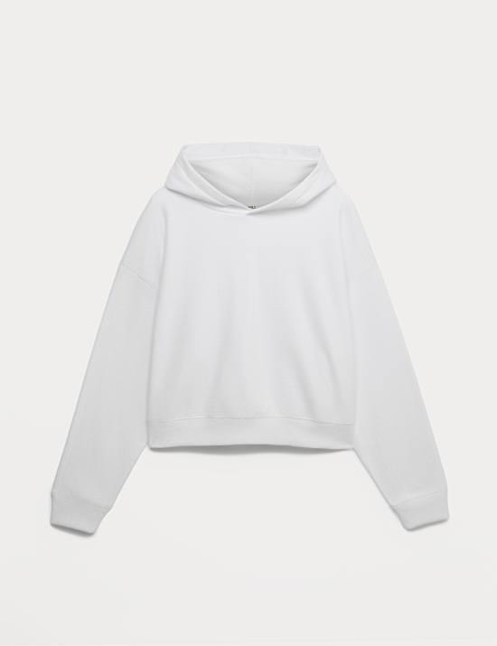 Sweat confortable en coton peign&eacute; &agrave; capuche