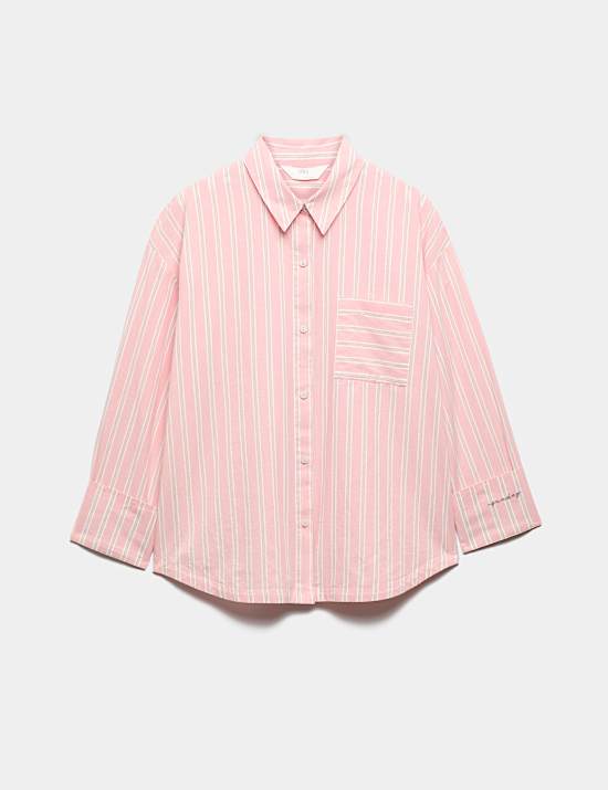 Pure Cotton Striped Pyjama Shirt