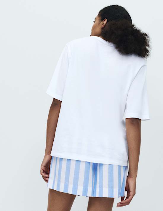 Cotton Modal Print Pyjama Top