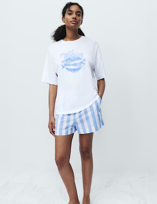 Cotton Modal Print Pyjama Top