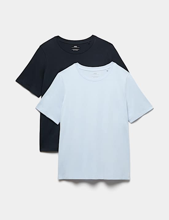2 Pack Cotton Modal Pyjama Tops