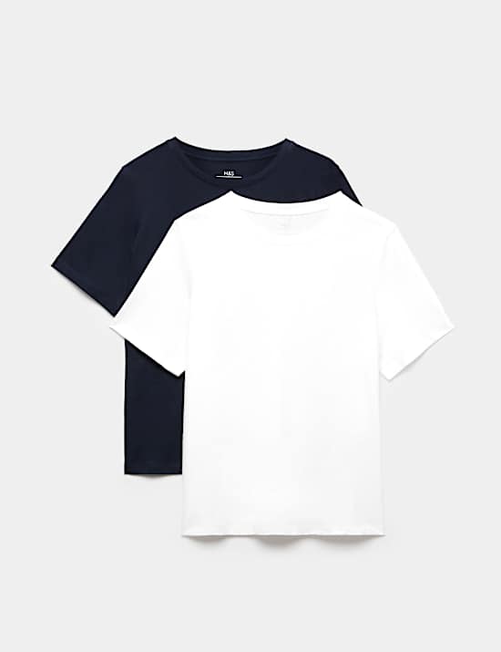 2 Pack Pure Cotton Pyjama Tops