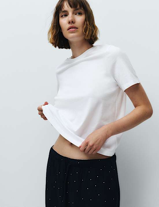 2 Pack Pure Cotton Pyjama Tops