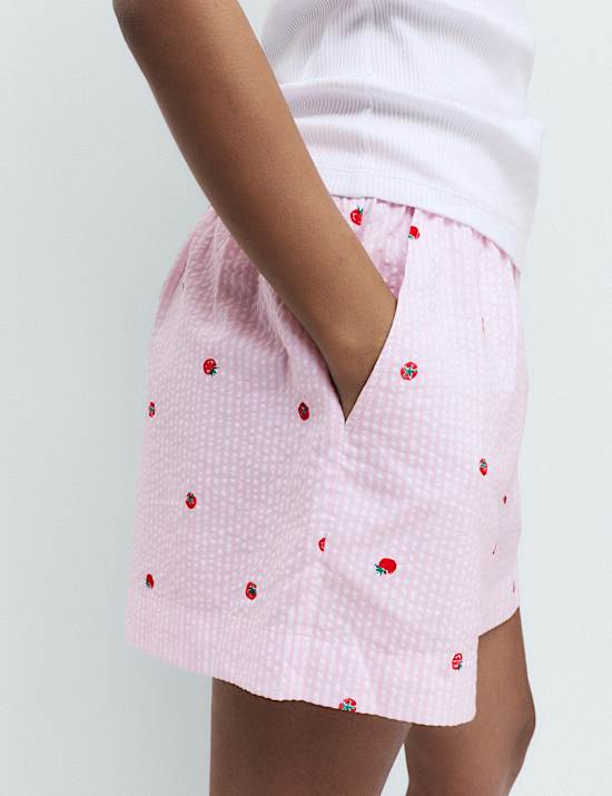 Ribbed Vest Tomato Print Shortie Set