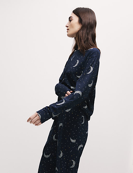 Cotton Rich Print Pyjama Set