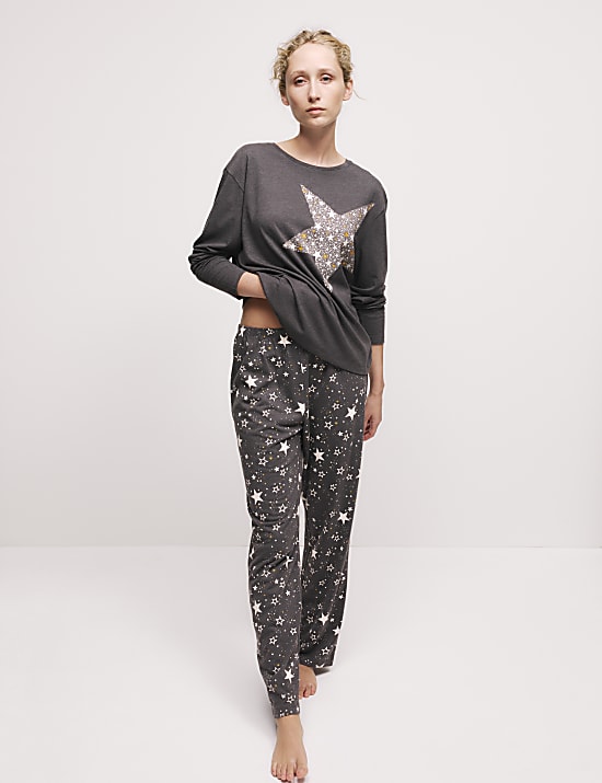 Cotton Rich Print Pyjama Set