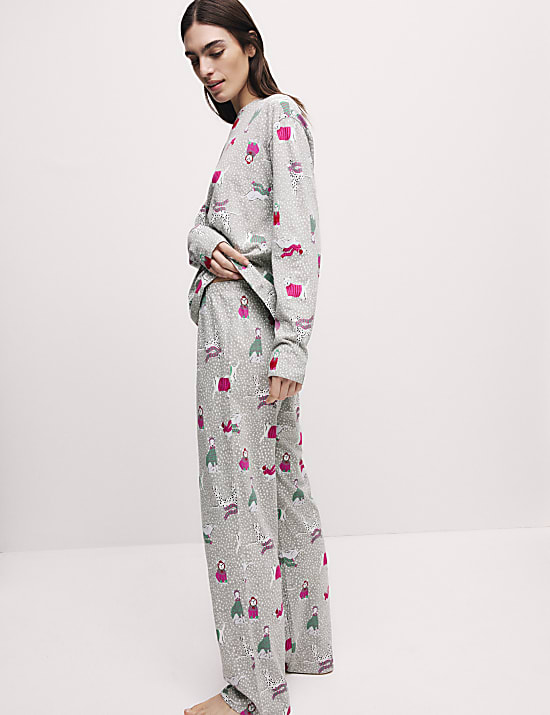Cotton Rich Print Pyjama Set