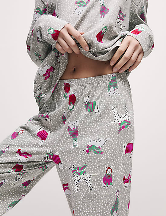 Cotton Rich Print Pyjama Set