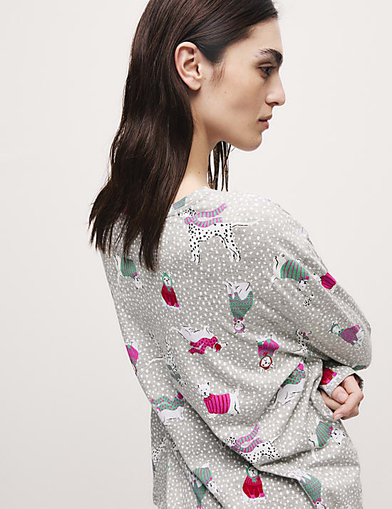 Cotton Rich Print Pyjama Set