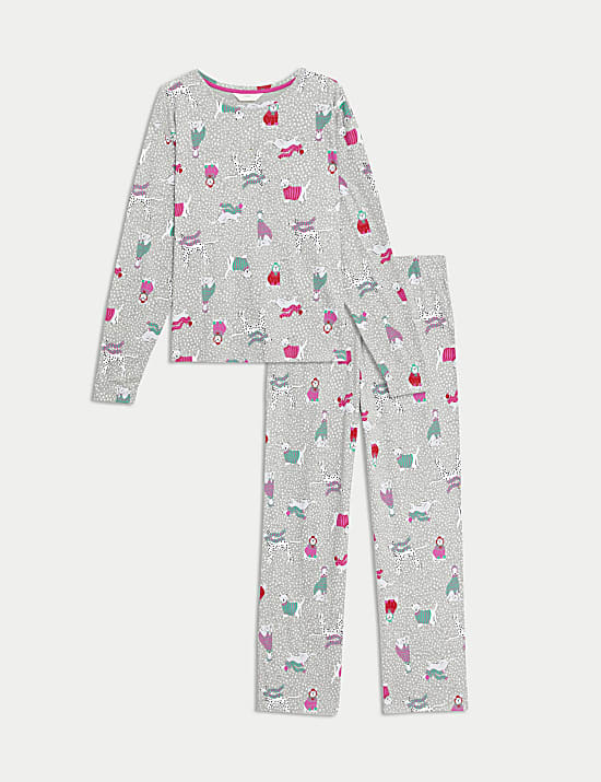 Cotton Rich Print Pyjama Set