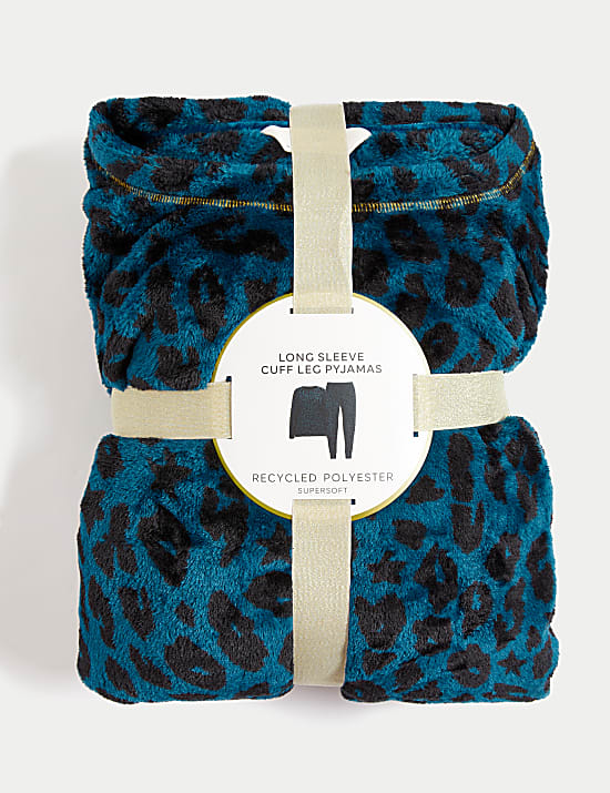 Fleece pyjama met print