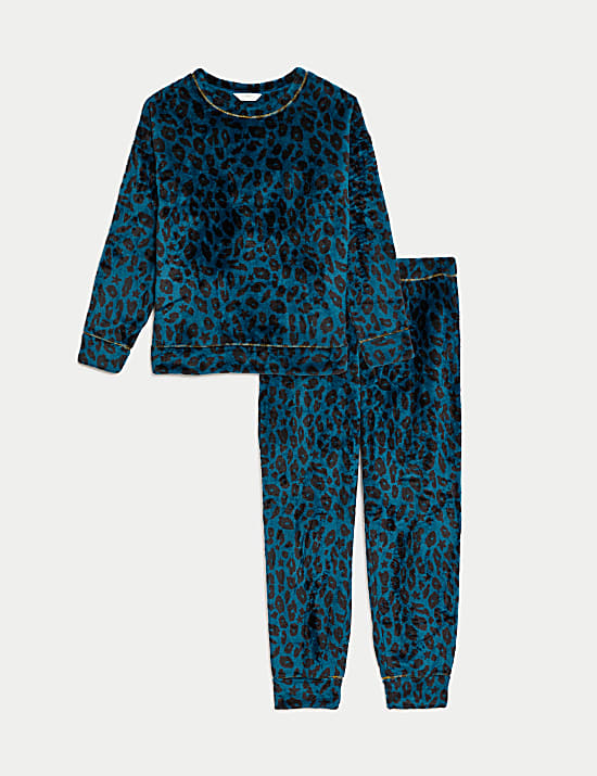 Fleece pyjama met print