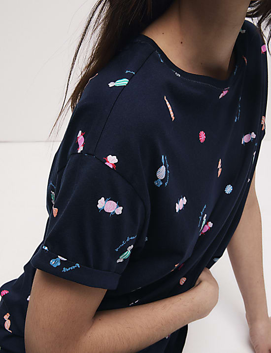 Pure Cotton Printed Pyjama Set