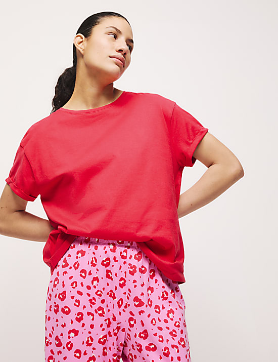 Cotton Rich Printed Pyjama Set