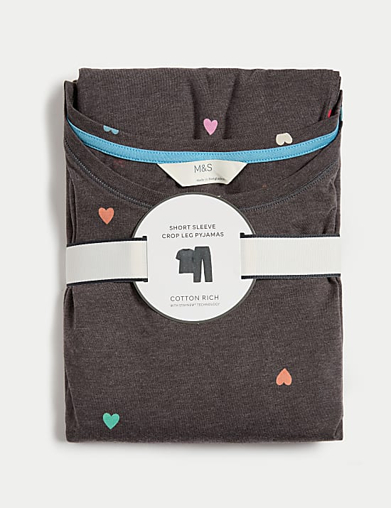 Conjunto de pijama de algodón estampado