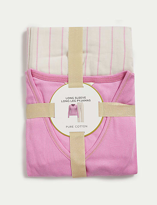 Pure Cotton Striped Pyjama Set