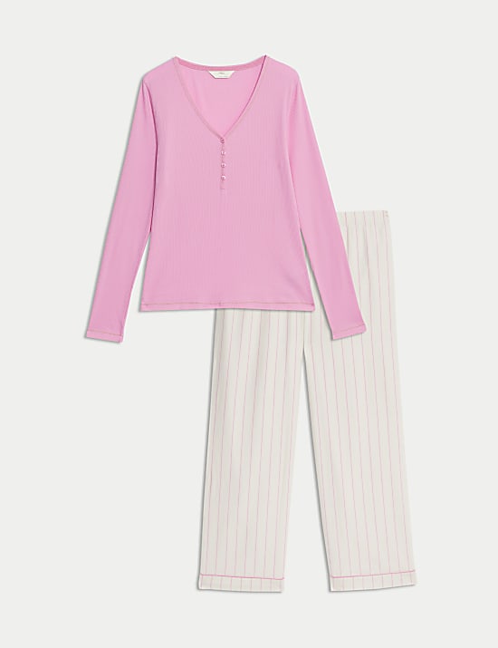 Pure Cotton Striped Pyjama Set