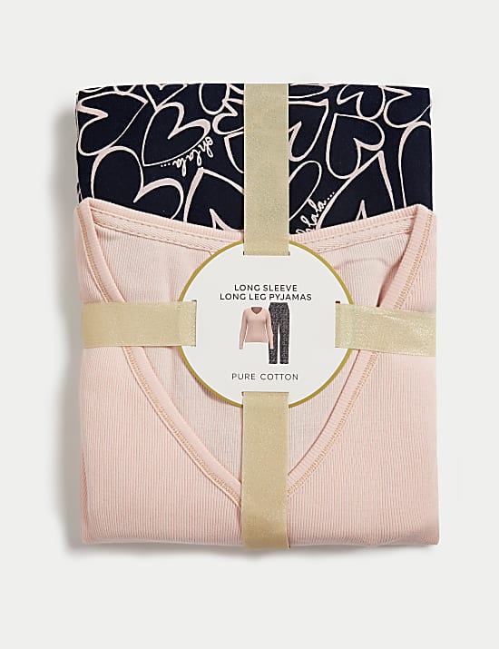 Set Piyama Bermotif Katun Murni