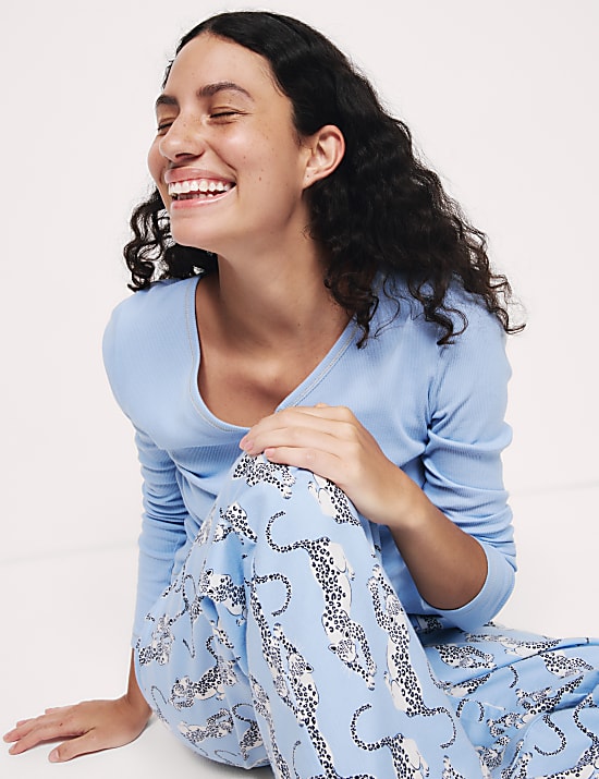 Pure Cotton Printed Pyjama Set