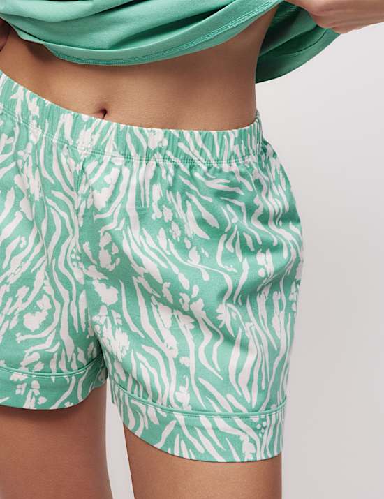 Cotton Rich Printed Shortie Set