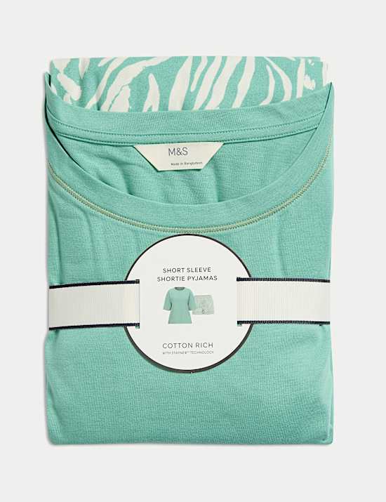 Cotton Rich Printed Shortie Set