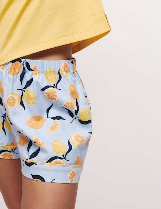 Cotton Rich Printed Shortie Set