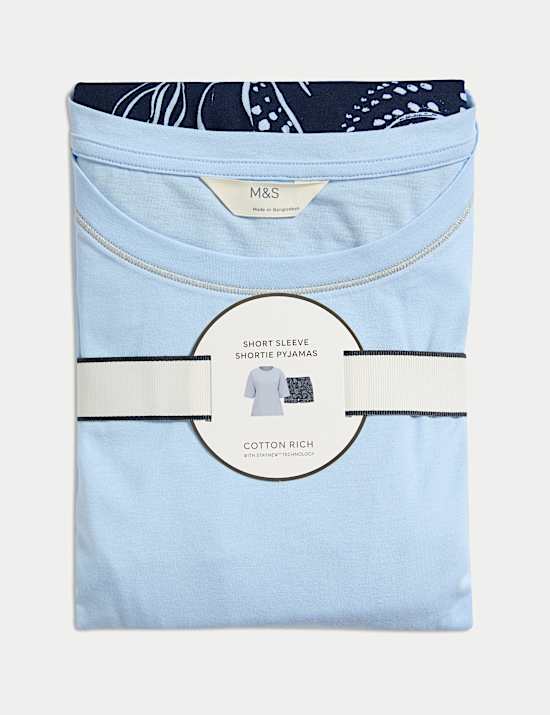 Cotton Rich Printed Shortie Set
