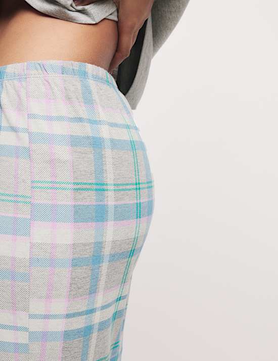 Cotton Rich Leaf Print Pyjama Set