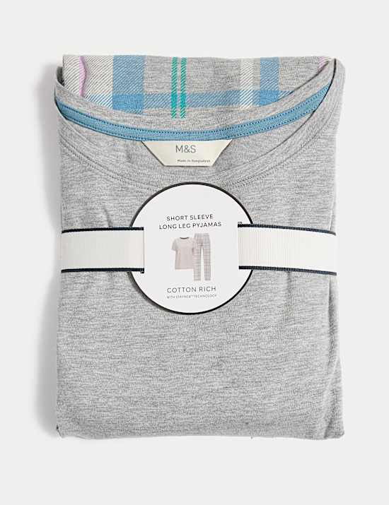 Cotton Rich Leaf Print Pyjama Set