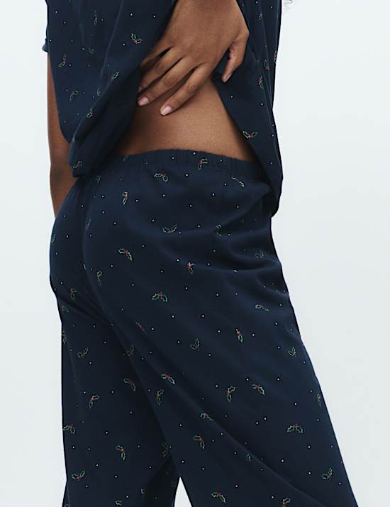 Cotton Rich Printed Pyjama Set