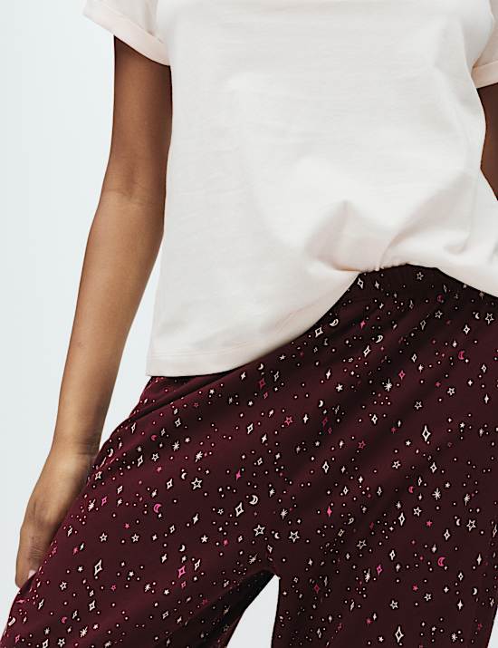 Cotton Rich Printed Pyjama Set