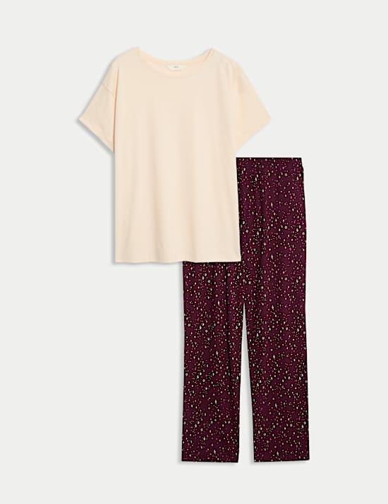 Cotton Rich Printed Pyjama Set