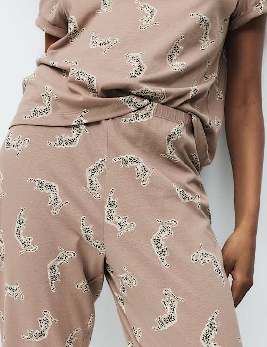 Cotton Rich Printed Pyjama Set