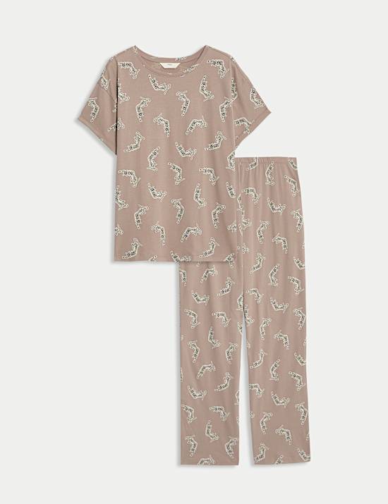 Cotton Rich Printed Pyjama Set