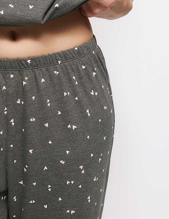 Cotton Rich Printed Pyjama Set