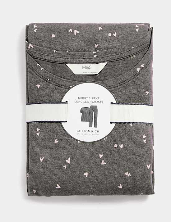 Cotton Rich Printed Pyjama Set