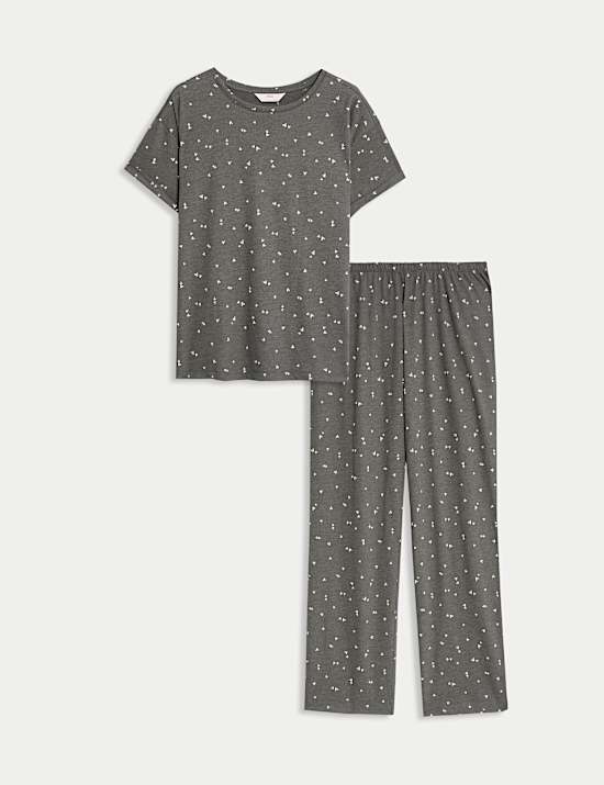 Cotton Rich Printed Pyjama Set