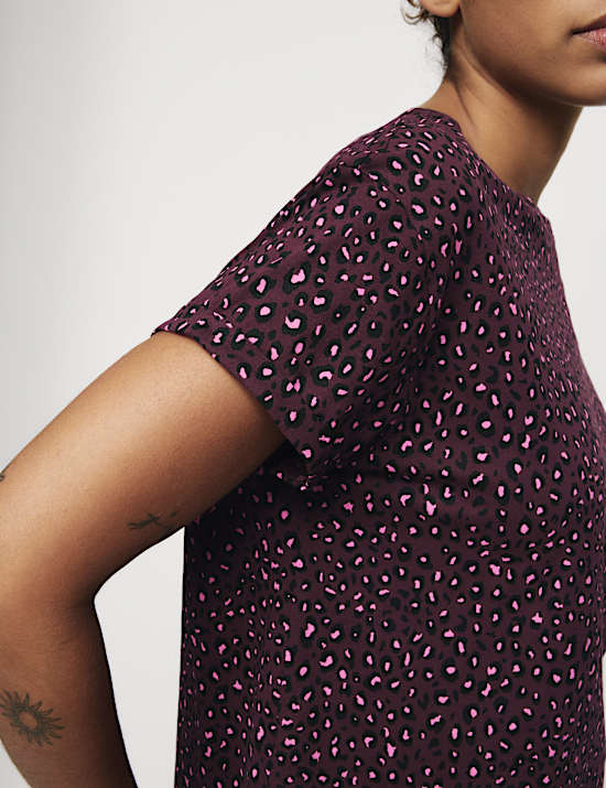 Cotton Rich Printed Pyjama Set