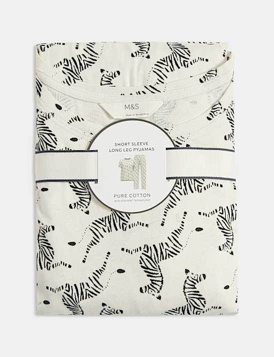 Cotton Rich Printed Pyjama Set