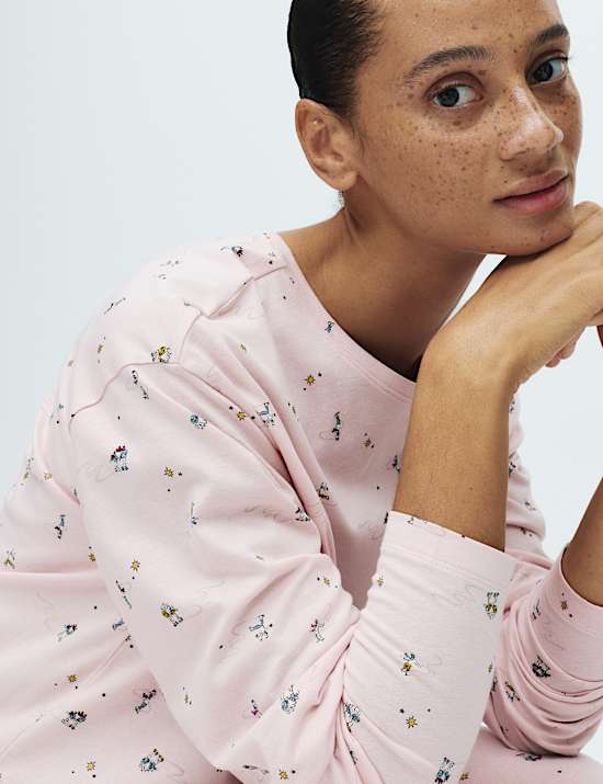 Pure Cotton Printed Pyjama Set