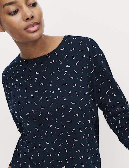 Pure Cotton Printed Pyjama Set