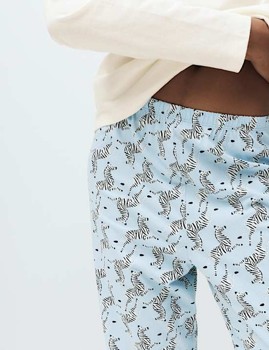 Ensemble pyjama 100 % coton avec imprim&eacute;