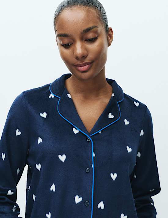 Printed Fleece Pyjama Set