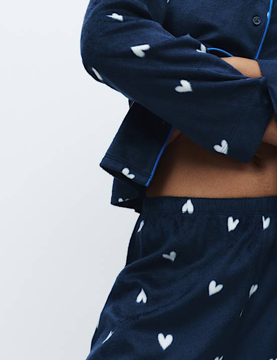 Printed Fleece Pyjama Set