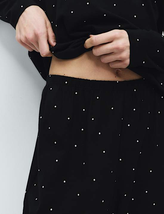 Ensemble pyjama 100 % coton avec imprim&eacute;