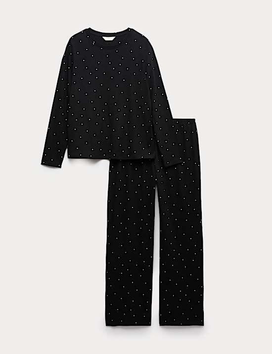 Ensemble pyjama 100 % coton avec imprim&eacute;