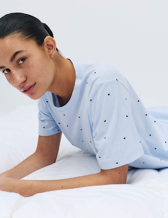 Ensemble pyjama 100 % coton avec imprim&eacute;